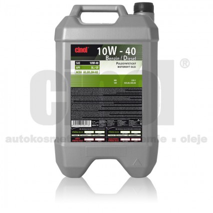 Olej 10W 40 benzín/diesel 10L